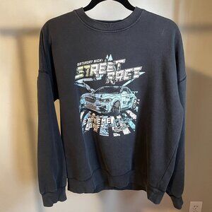 Harlow Race Car Graphic Crewneck Oversized